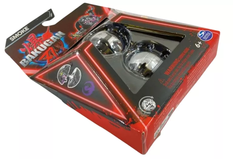 SPIN MASTER BAKUGAN KULA PODSTAWOWA Z FIGURKĄ CZARNA SMOKE