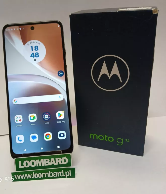 telefon-motorola-moto-g32-pudelko-kabel-kurczaki-26-lodz-nowa