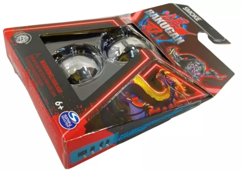 SPIN MASTER BAKUGAN KULA PODSTAWOWA Z FIGURKĄ CZARNA SMOKE