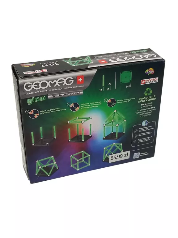 KLOCKI MAGNETYCZNE GEOMAG GLOW SPECIAL EDITION 31 ELEMENTÓW