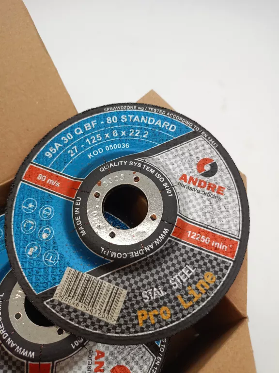 TARCZA DO CIĘCIA STALI ANDRE, PŁASKA 125 X 2,5 X 22 WARTO!!