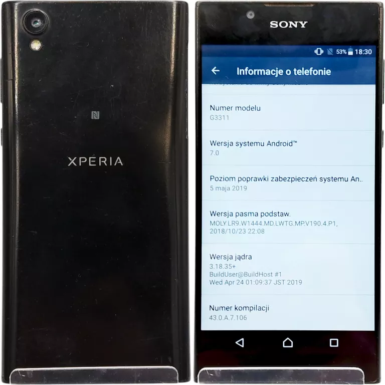 TELEFON SONY XPERIA L1 G3311 LTE CZARNY K908