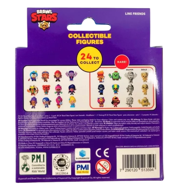 ZESTAW FIGUREK SUPERBUZZ BRAWL STARS