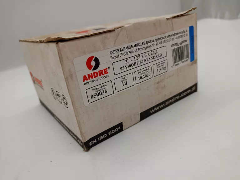 TARCZA DO CIĘCIA STALI ANDRE, PŁASKA 125 X 2,5 X 22 WARTO!!