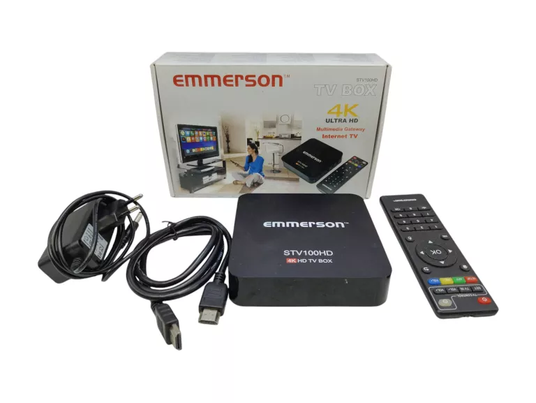 TRANSMITER TV EMMERSON TV BOX 4K STV100HD