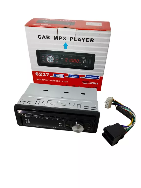 RADIO SAMOCHODOWE MPC/FM/USB 6227 + KOSTKA
