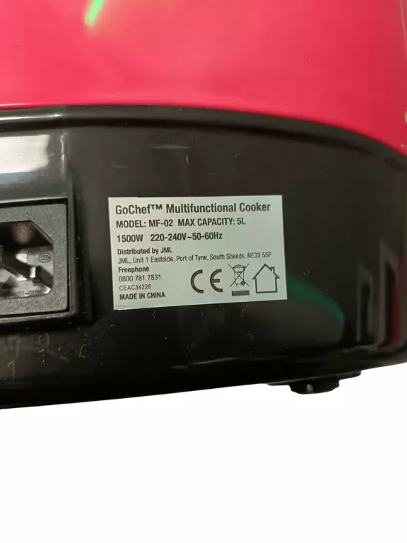 MULTICOOKER 8 W 1 GO CHEF JML