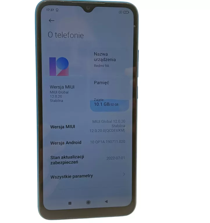 TELEFON  REDMI 9A NIEBIESKI +ŁADOWARKA