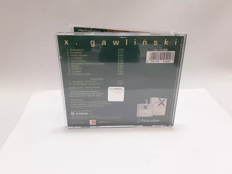 PŁYTA CD ROBERT GAWLIŃSKI - X 1998