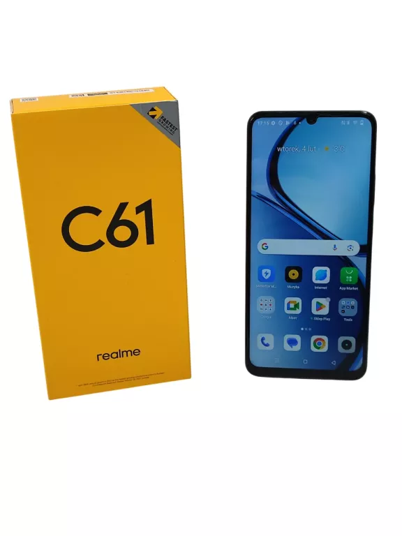 TELEFON REALME C61 6/128 GB 6,78" 5000 MAH 4G LTE DUAL SIM W PUDEŁKU