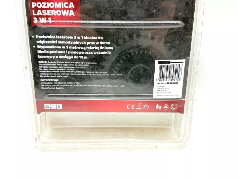 POZIOMICA LASEROWA TOOLEX 3W1