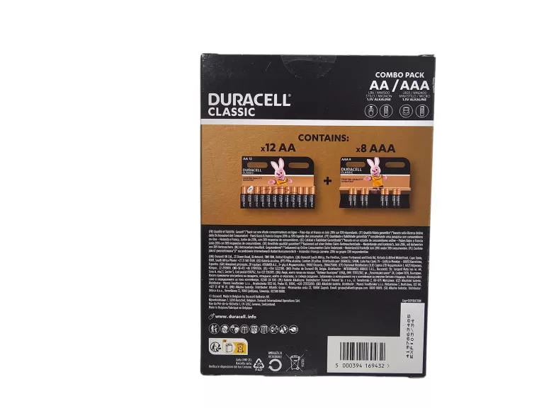 BATERIA ALKALICZNA DURACELL AAA+AA (R3) 20 SZT.