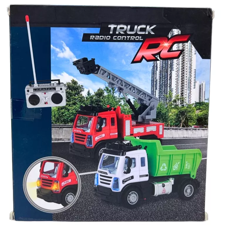 AUTO STEROWANE ŚMIECIARKA TRUCK RADIO CONTROL RC TOI-TOYS