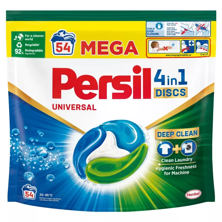 KAPSUŁKI DO PRANIA PERSIL DISCS 4IN1 UNIVERSAL 54SZT.