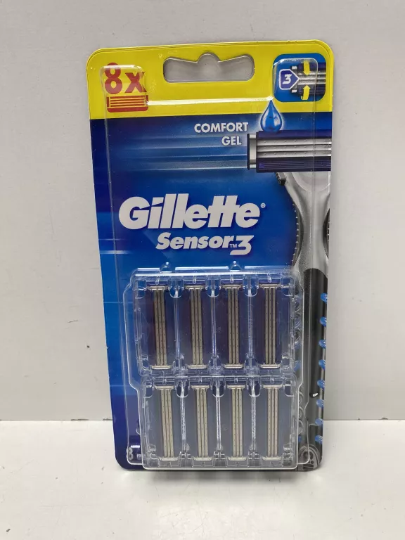 GILLETTE SENSOR 3 NOŻYKI DO MASZYNKI 8SZT