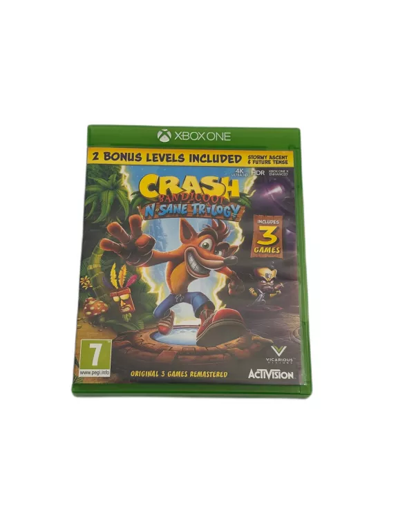 GRA NA XBOX ONE - CRASH BANDICOOT N SANE TRILOGY