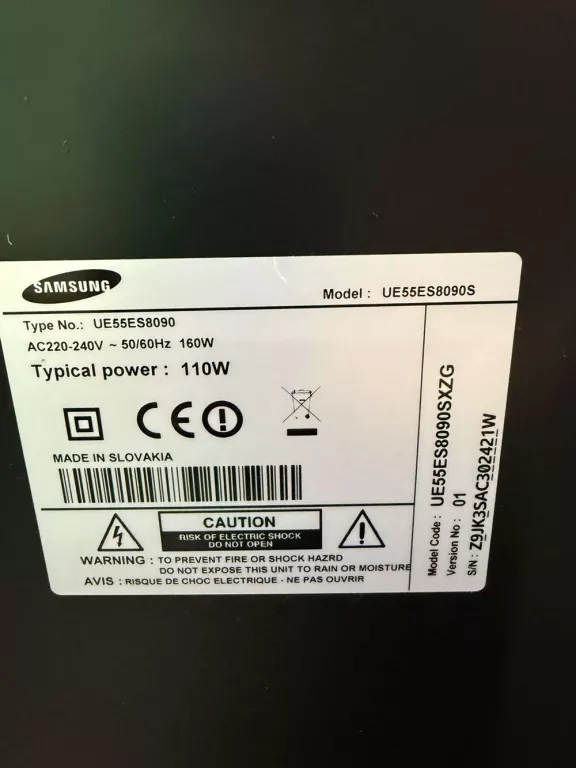 TELEWIZOR SAMSUNG UE55ES8090 3D/SMART TV