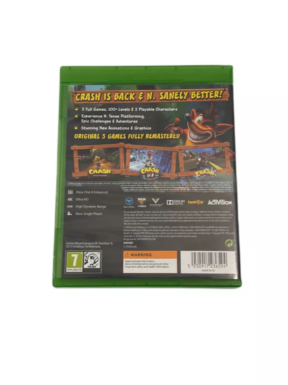 GRA NA XBOX ONE - CRASH BANDICOOT N SANE TRILOGY
