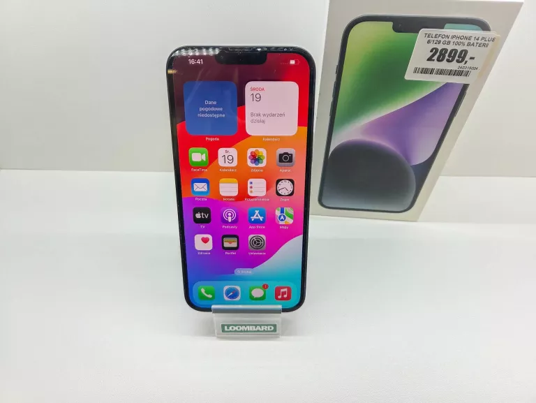 TELEFON IPHONE 14 PLUS 6/128 GB 100% BATERII GWARANCJA