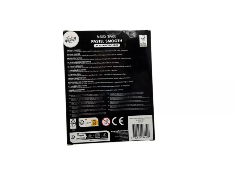 KREDKI JEDWABNE 4IN1 KREDKI PASTELOWE BROKAT 8 SZTUK SILKY CRAYONS