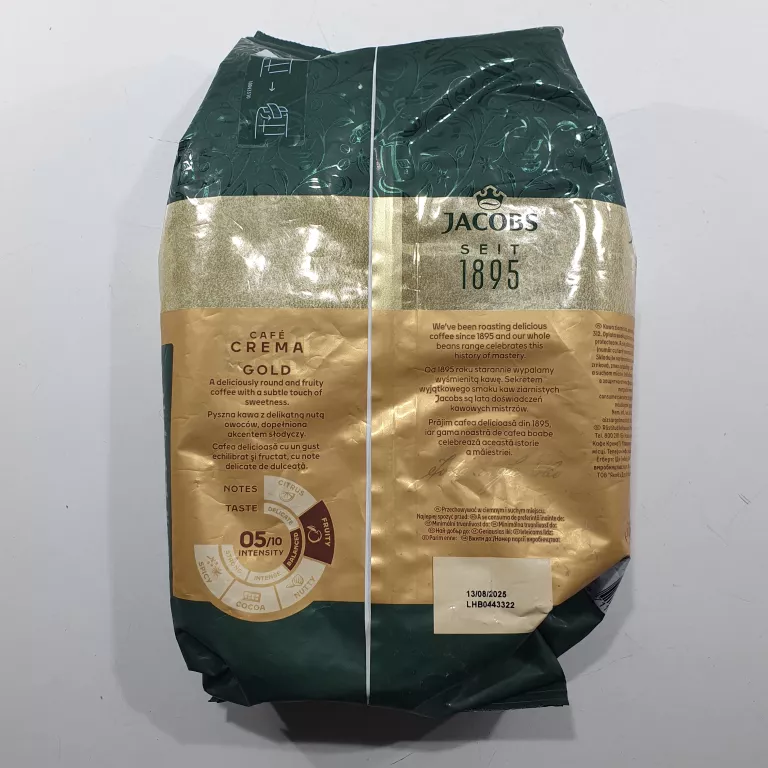 KAWA ZIARNISTA MIESZANA JACOBS CREMA GOLD 1000 G