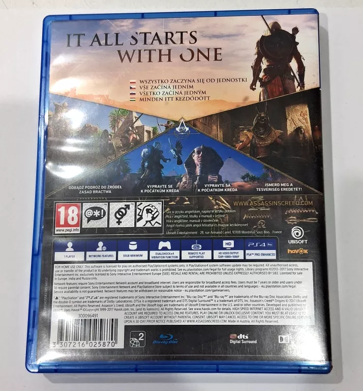 GRA NA PS4 ASSASSINS CREED ORIGINS