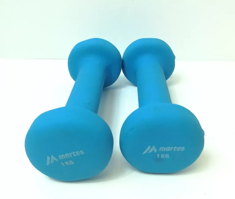 2 SZTUKI HANTLE MARTES SPORT 1KG NIEBIESKIE