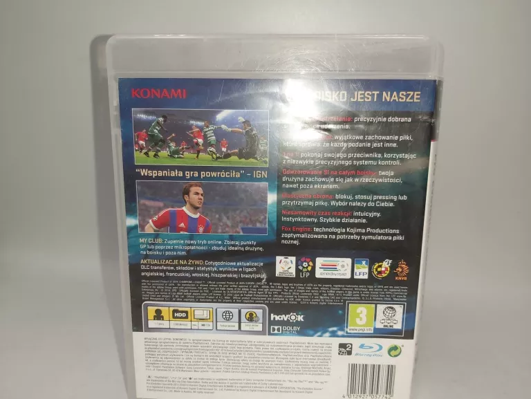 GRA NA PS3 PES 2015 PRO EVOLUTION SOCCER