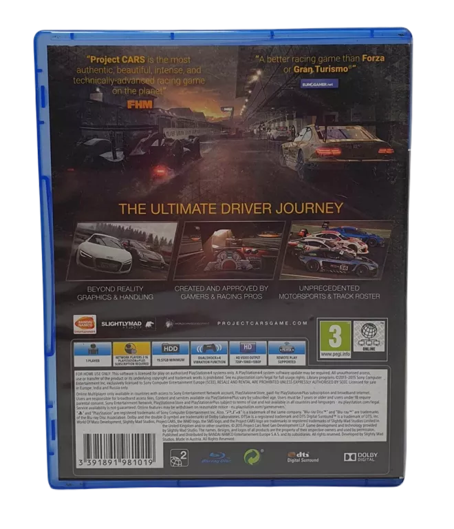GRA PS4 PROJEKT CARS (PS4)