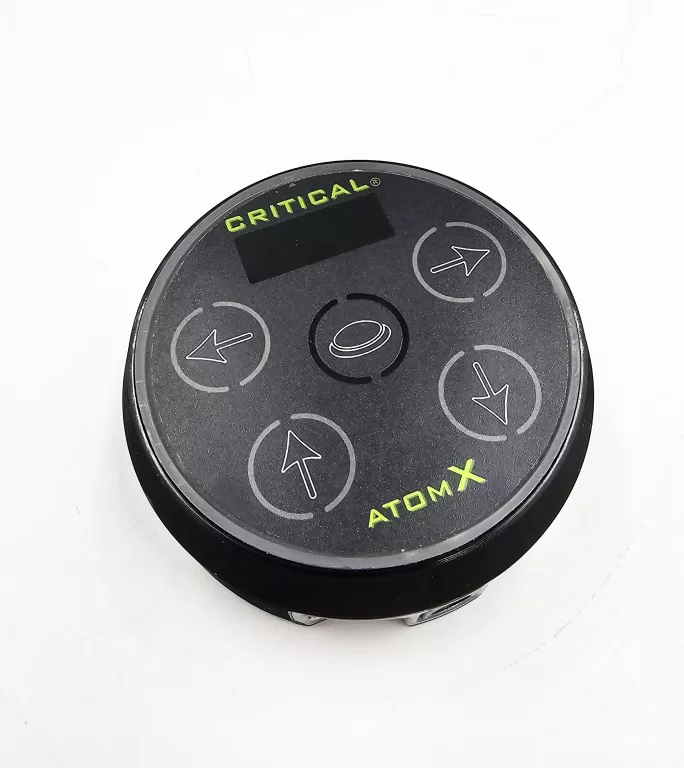 ZASILACZ MASZYNKI DO TATUAŻU CRITICAL ATOM X + KABLE + PUDEŁKO