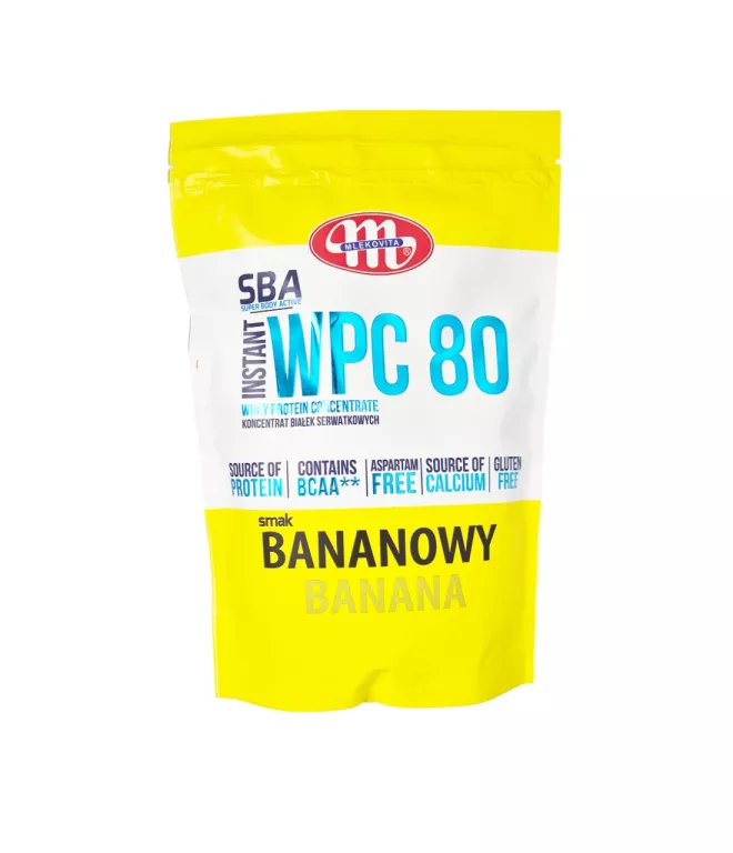 ODŻYWKA BIAŁKOWA MLEKOVITA SBA WPC80 INSTANT 700G BANAN