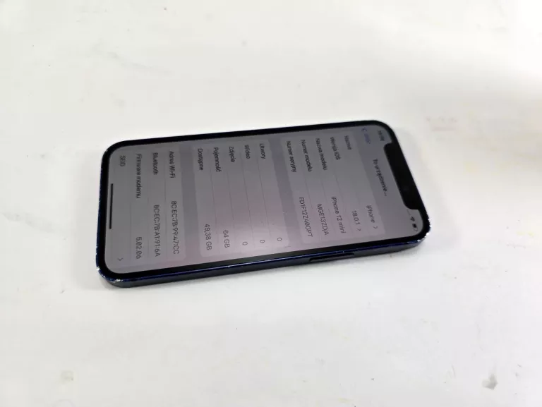 APPLE IPHONE 12 MINI 4 GB / 64 GB 5G NIEBIESKI