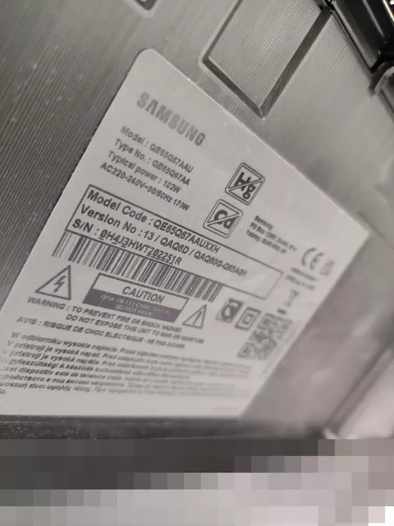 TELEWIZOR SAMSUNG QE65Q67AAU 4K SMART OPIS!