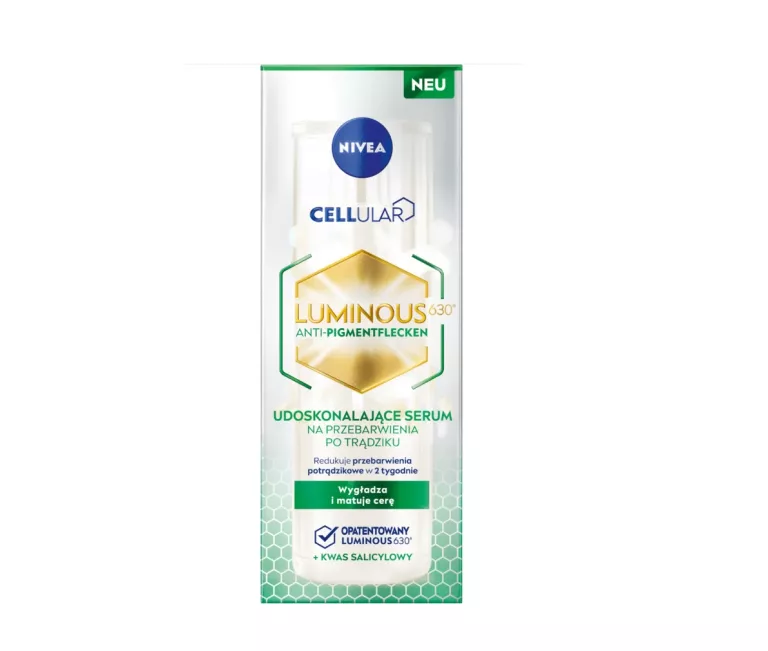 NIVEA CELLULAR LUMINOUS 630 SERUM NA PRZEBARWIENIA PO TRĄDZIKU 30ML