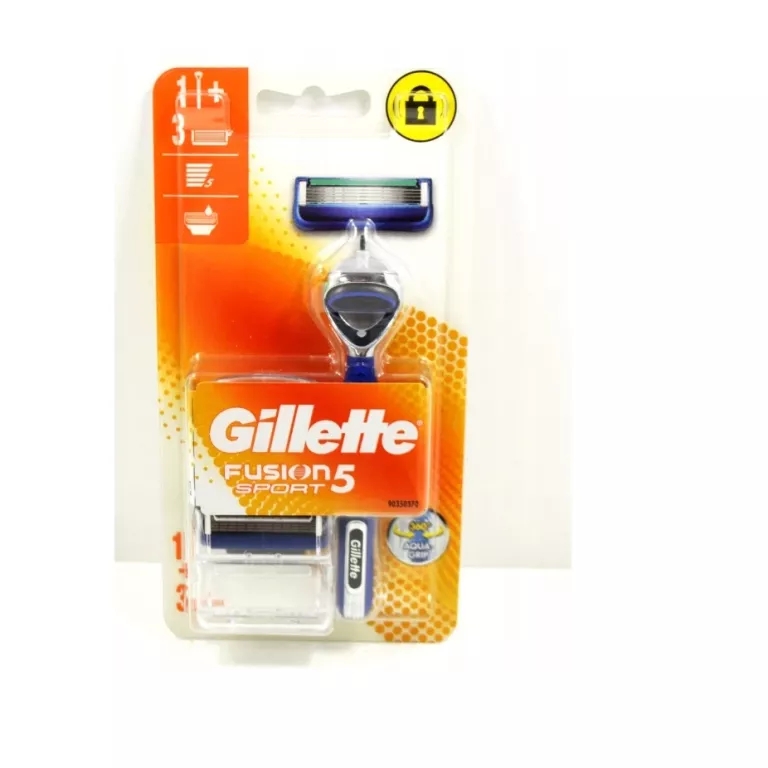 WKŁADY DO MASZYNEK GILLETTE FUSION 5 SPORT RĄCZKA + 3 OSTRZA