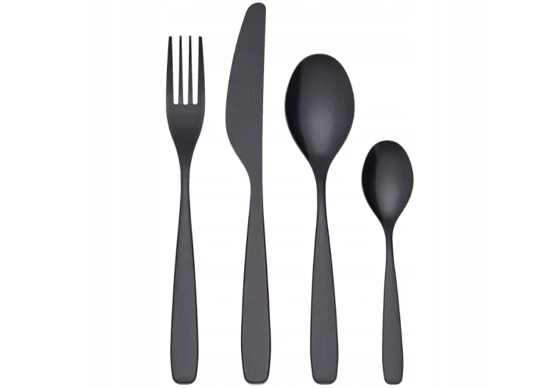 KOMPLET SZTUĆCÓW 24X TILLAGD IKEA CZARNE