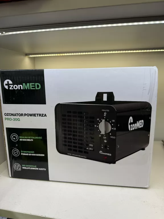 PROFESJONALNY GENERATOR OZONU OZONATOR POWIETRZA OZONMED PRO-30G