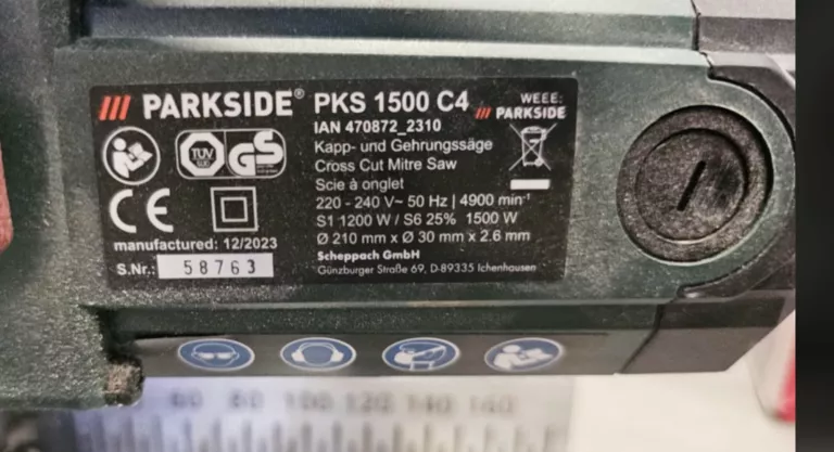 UKOŚNICA PARKSIDE PIŁA UKOŚNICA PARKSIDE PKS 1500