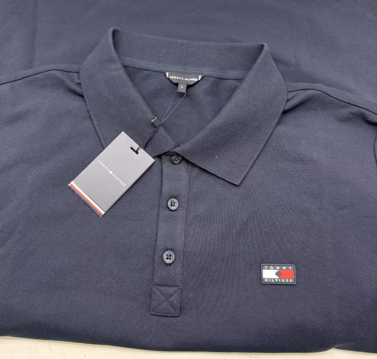KOSZULKA TOMMY POLO ROZMIAR L GRANATOWA