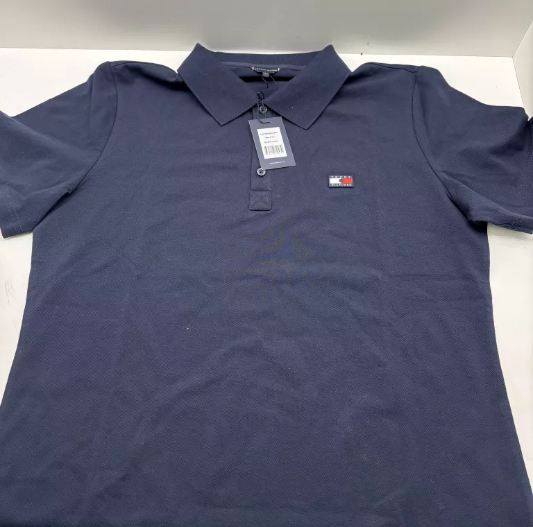 KOSZULKA TOMMY POLO ROZMIAR L GRANATOWA