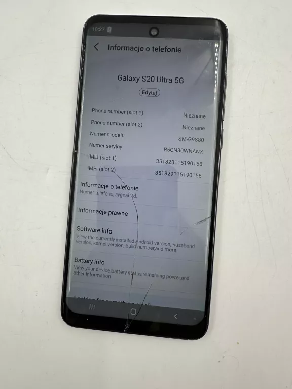 TELEFON REPLIKA SAMSUNG S20 ULTA 5G - USZK EKRAN