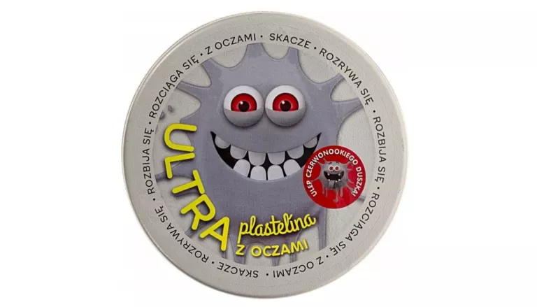 ULTRA PLASTELINA Z OCZAMI 80 G SZARA PUSZKA