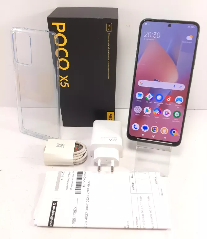 TELEFON POXO X5 8/256GB KOMPLET +FAKTURA