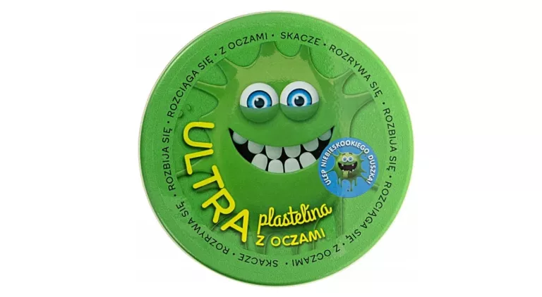 ULTRA PLASTELINA Z OCZAMI 80 G ZIELONA