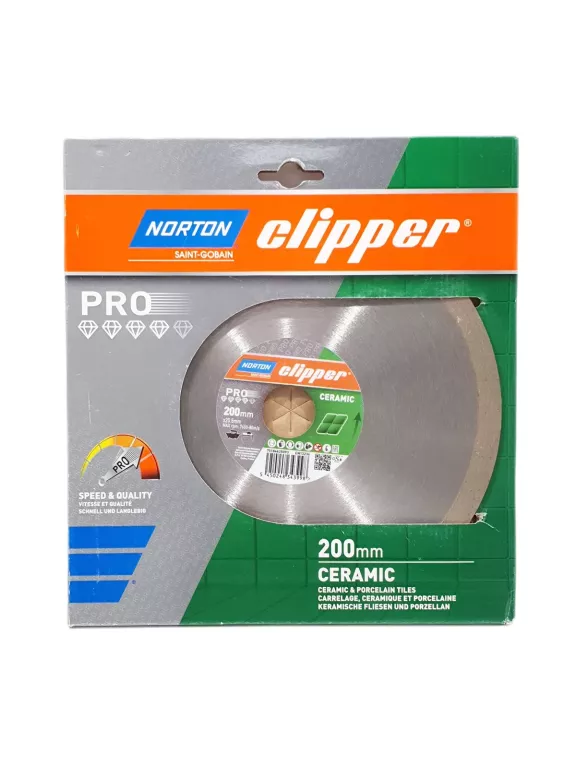 TARCZA DIAMENTOWA NORTON CLIPPER PRO CERAMIC MD120C 200 X 25,4 MM