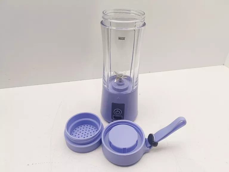 HOFFEN BLENDER PRZENOŚNY TURYSTYCZNY AKUMULATOROWY FIOLETOWY 60W 300 ML