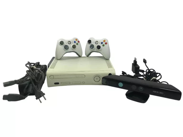 KONSOLA XBOX 360/PADY/KINECT/OKABLOWANIE