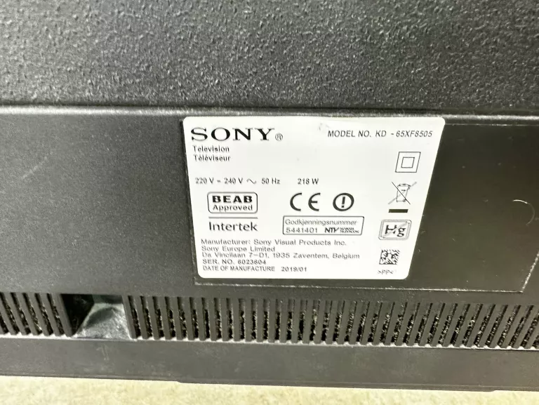 TELEWIZOR SONY BRAVIA KD-65XF8505