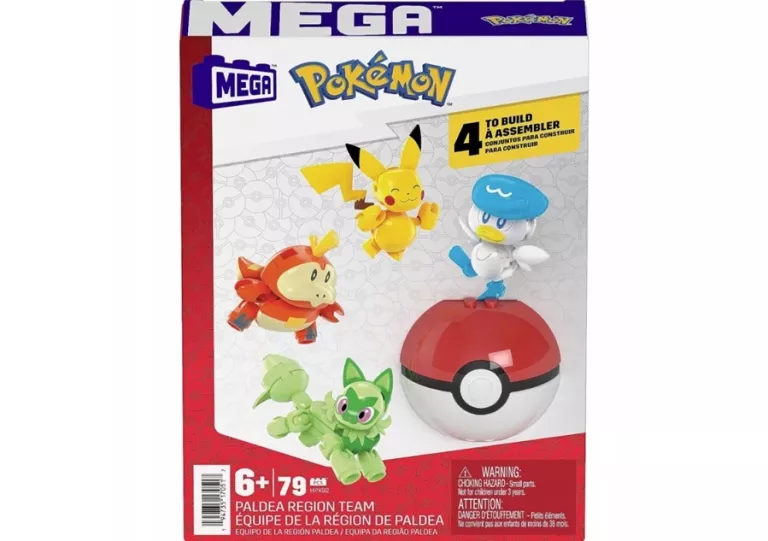 MEGA CONSTRUX POKEMON PALDEA REGION TEAM MATTEL