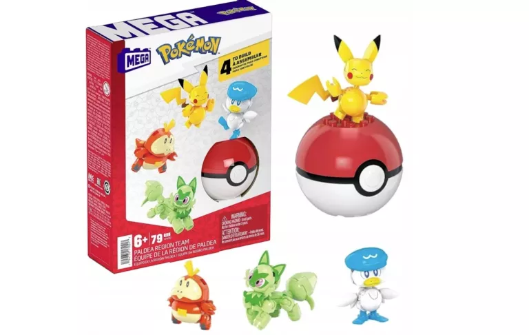 MEGA CONSTRUX POKEMON PALDEA REGION TEAM MATTEL